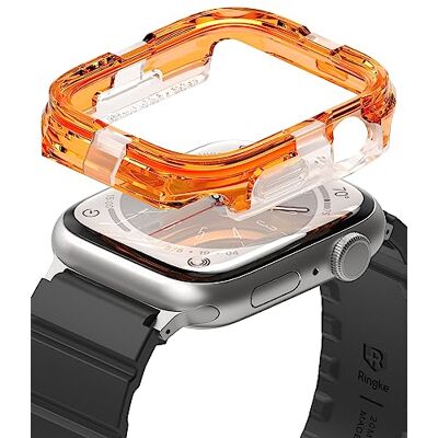 Ringke Fusion Bumper Diseñado para Funda Apple Watch Series 9, 8, 7 (45 mm), SE 3, 2, 1 (44 mm) Funda Protectora de Doble Capa Neon Orange Ringke Fusion Bumper Diseñado para Funda Apple Watch Series 9, 8, 7 (45 mm), SE 3, 2, 1 (44 mm) Funda Protectora de Doble Capa Neon Orange