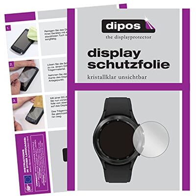 dipos 2x Protector de Pantalla claro para Samsung Galaxy Watch 4 (44 mm) Transparente, ajuste perfecto, antiarañazos, sin burbujas, apto para fundas, compatible con huellas dactilares, autoadhesivo dipos 2x Protector de Pantalla claro para Samsung Galaxy Watch 4 (44 mm) Transparente, ajuste perfecto, antiarañazos, sin burbujas, apto para fundas, compatible con huellas dactilares, autoadhesivo