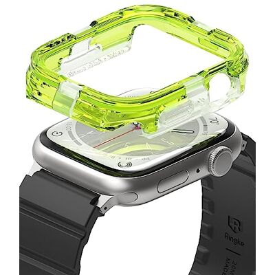 Ringke Fusion Bumper Diseñado para Funda Apple Watch Series 9, 8, 7 (45 mm), SE 3, 2, 1 (44 mm) Funda Protectora de Doble Capa Neon Green Ringke Fusion Bumper Diseñado para Funda Apple Watch Series 9, 8, 7 (45 mm), SE 3, 2, 1 (44 mm) Funda Protectora de Doble Capa Neon Green