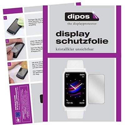 dipos 5x Protector de Pantalla claro para Honor Watch ES Transparente, ajuste perfecto, antiarañazos, sin burbujas, apto para fundas, compatible con huellas dactilares, autoadhesivo dipos 5x Protector de Pantalla claro para Honor Watch ES Transparente, ajuste perfecto, antiarañazos, sin burbujas, apto para fundas, compatible con huellas dactilares, autoadhesivo