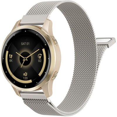MoKo Correa Malla Acero Inox Magnética 18 mm Compatible con Garmin Para Venu 4 41mm 3S 2S, Vivoactive 4S, Forerunner 265S 255S, Liberación Rápida, Cierre Magnético Ajustable MoKo Correa Malla Acero Inox Magnética 18 mm Compatible con Garmin Para Venu 4 41mm 3S 2S, Vivoactive 4S, Forerunner 265S 255S, Liberación Rápida, Cierre Magnético Ajustable