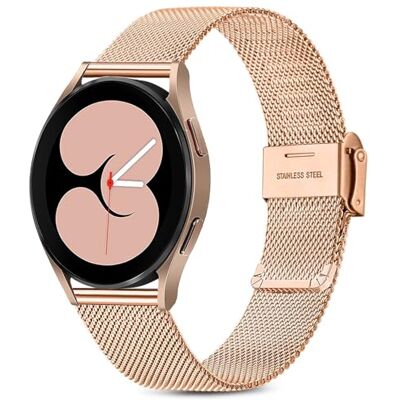 Issinlky Correa para Samsung Galaxy Watch 4, 20mm correa metal acero inoxidable para Galaxy Watch 7/FE/6/5/4 40mm 44mm/6 Classic/4 Classic/Watch 5 Pro/Watch 3 41mm/Active 2/Galaxy Watch 42mm Issinlky Correa para Samsung Galaxy Watch 4, 20mm correa metal acero inoxidable para Galaxy Watch 7/FE/6/5/4 40mm 44mm/6 Classic/4 Classic/Watch 5 Pro/Watch 3 41mm/Active 2/Galaxy Watch 42mm