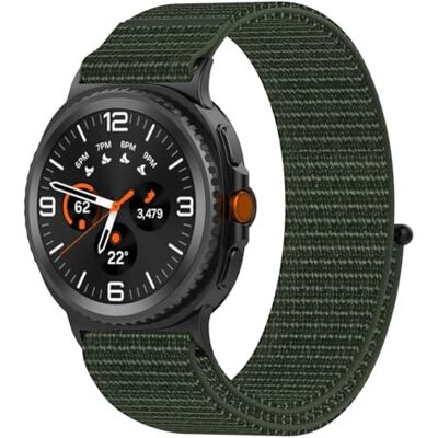 Wigento Reloj inteligente para Samsung Galaxy Watch 9/8/8 Classic Nylon Wigento Reloj inteligente para Samsung Galaxy Watch 9/8/8 Classic Nylon