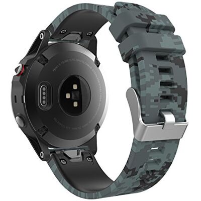 MoKo Correa Compatible con Garmin Fenix 7/6/6 Pro/5/5 Plus/Epix Gen 2/Forerunner 955/945/935/Instinct/Instinct 2, Quick Fit 22mm Banda Pulsera de Silicona de Repuesto, Camuflaje de Digital MoKo Correa Compatible con Garmin Fenix 7/6/6 Pro/5/5 Plus/Epix Gen 2/Forerunner 955/945/935/Instinct/Instinct 2, Quick Fit 22mm Banda Pulsera de Silicona de Repuesto, Camuflaje de Digital