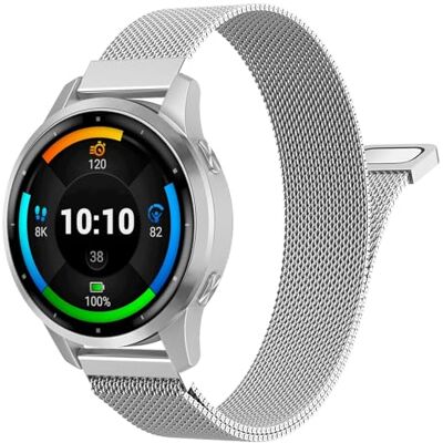 MoKo Correa Malla Acero Inox Magnética 18 mm Compatible con Garmin MoKo Correa Malla Acero Inox Magnética 18 mm Compatible con Garmin