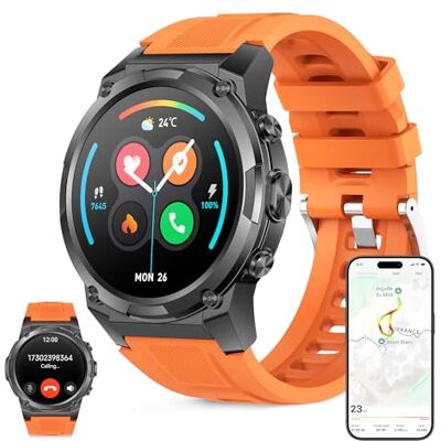 KSIX Explorer 2 Smartwatch Deportivo GPS Dual-Band para Running y Ciclismo, Reloj Outdoor montaña con altímetro barómetro brújula para Senderismo, Trekking, natación 5 ATM, Llamadas, pulsómetro KSIX Explorer 2 Smartwatch Deportivo GPS Dual-Band para Running y Ciclismo, Reloj Outdoor montaña con altímetro barómetro brújula para Senderismo, Trekking, natación 5 ATM, Llamadas, pulsómetro