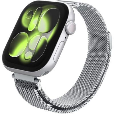 Spigen Correa para Apple Watch 12/11/10 42mm, 41/40/38mm Correa magnética de acero inoxidable con perfil delgado y detalle en el conector para 9/8/7/SE3/SE2/SE/6/5/4 Plata Spigen Correa para Apple Watch 12/11/10 42mm, 41/40/38mm Correa magnética de acero inoxidable con perfil delgado y detalle en el conector para 9/8/7/SE3/SE2/SE/6/5/4 Plata