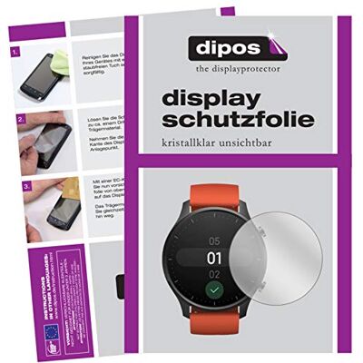 dipos 2x Protector de Pantalla claro para Xiaomi Mi Watch Color Transparente, ajuste perfecto, antiarañazos, sin burbujas, apto para fundas, compatible con huellas dactilares, autoadhesivo dipos 2x Protector de Pantalla claro para Xiaomi Mi Watch Color Transparente, ajuste perfecto, antiarañazos, sin burbujas, apto para fundas, compatible con huellas dactilares, autoadhesivo