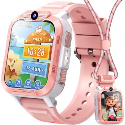 Blackview Reloj Inteligente Niño 4G, Videollamadas, GPS Posición, SOS Llamar, LED Linterna, Chat de Voz, 1.85” Smartwatch Niños Modo Escuela, Modo Deportivo, Calculadora, Despertador, 850 mAh, Rosa Blackview Reloj Inteligente Niño 4G, Videollamadas, GPS Posición, SOS Llamar, LED Linterna, Chat de Voz, 1.85” Smartwatch Niños Modo Escuela, Modo Deportivo, Calculadora, Despertador, 850 mAh, Rosa
