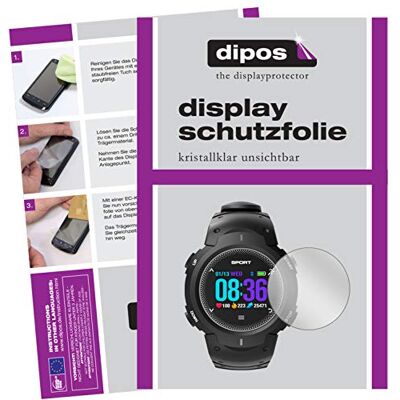 dipos 6x Protector de Pantalla claro para No.1 F13 Smartwatch Transparente, ajuste perfecto, antiarañazos, sin burbujas, apto para fundas, compatible con huellas dactilares, autoadhesivo dipos 6x Protector de Pantalla claro para No.1 F13 Smartwatch Transparente, ajuste perfecto, antiarañazos, sin burbujas, apto para fundas, compatible con huellas dactilares, autoadhesivo