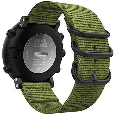 MoKo Correa Compatible con Suunto Core, Pulsera Deportivo de Reloj de Nylon, Pulsera Ajustable con Cierre de Clip, Respirable y Reemplazable para Suunto Core MoKo Correa Compatible con Suunto Core, Pulsera Deportivo de Reloj de Nylon, Pulsera Ajustable con Cierre de Clip, Respirable y Reemplazable para Suunto Core