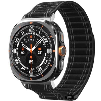Spigen Correa WBF0 para Galaxy Watch Ultra 2/1 47mm Correa deportiva nailon transpirable con velcro para entreno y diario para Galaxy Watch Ultra 2/1 47mm(2026/25/24) Spigen Correa WBF0 para Galaxy Watch Ultra 2/1 47mm Correa deportiva nailon transpirable con velcro para entreno y diario para Galaxy Watch Ultra 2/1 47mm(2026/25/24)