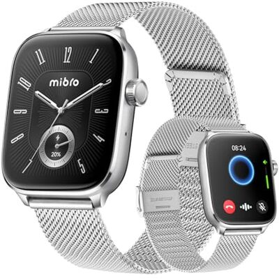 Mibro Fit Reloj Inteligente Hombre Mujer para Running con GPS, Plateado Mibro Fit Reloj Inteligente Hombre Mujer para Running con GPS, Plateado