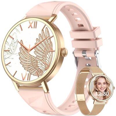 Blackview Reloj Inteligente Mujer con Pulsómetro, Oxímetro, Monitor Sueño, 1.26" Smartwatch Mujer con Llamadas, Whatsapp Notificación, Pulsera Actividad 100+ Modos Deportivos, Podómetro, 2 Correas Blackview Reloj Inteligente Mujer con Pulsómetro, Oxímetro, Monitor Sueño, 1.26" Smartwatch Mujer con Llamadas, Whatsapp Notificación, Pulsera Actividad 100+ Modos Deportivos, Podómetro, 2 Correas