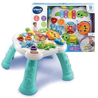 VTech -Baby Mesita Infantil Actividades Sensoriales, Mesa de Desarrollo para bebés con múltiples Juegos, Panel Interactivo extraíble, Actividad Musical y evolutiva, Regalo bebés +9 Meses, Versión ESP VTech -Baby Mesita Infantil Actividades Sensoriales, Mesa de Desarrollo para bebés con múltiples Juegos, Panel Interactivo extraíble, Actividad Musical y evolutiva, Regalo bebés +9 Meses, Versión ESP