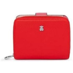 TOUS Billetera Pequeña Roja, para Mujer, Medidas 0 x 2 x 3 cm, Colección New Dubai Saffiano TOUS Billetera Pequeña Roja, para Mujer, Medidas 0 x 2 x 3 cm, Colección New Dubai Saffiano