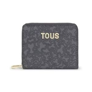 TOUS Monedero Gris Oscuro, Medidas 8,5 x 10 x 2 cm, Colección Kaos Mini Lines TOUS Monedero Gris Oscuro, Medidas 8,5 x 10 x 2 cm, Colección Kaos Mini Lines