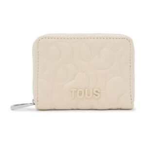 TOUS Monedero De Piel Beige, para Mujer, Medidas 8 x 10,5 x 2 cm, Colección Greta TOUS Monedero De Piel Beige, para Mujer, Medidas 8 x 10,5 x 2 cm, Colección Greta