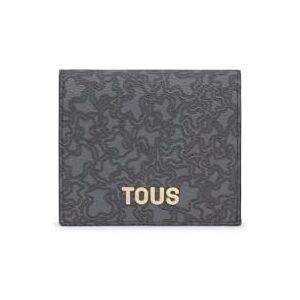 TOUS Cartera Pequeña Gris Oscuro, para Mujer, Medidas 8,7 x 10 x 3 c, Colección Kaos Mini Lines TOUS Cartera Pequeña Gris Oscuro, para Mujer, Medidas 8,7 x 10 x 3 c, Colección Kaos Mini Lines