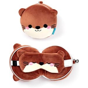 Relaxeazzz Henry de Otter Almohada de Viaje & Máscara de Sueño - Accesorios de Viaje Relaxeazzz Henry de Otter Almohada de Viaje & Máscara de Sueño - Accesorios de Viaje