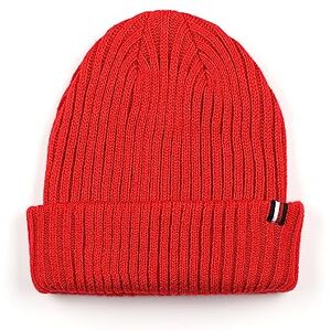 Tommy Hilfiger Gorro Acanalado para Mujer, Rojo primario, Talla única Tommy Hilfiger Gorro Acanalado para Mujer, Rojo primario, Talla única