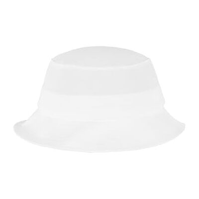 Flexfit Sombrero Unisex de Sarga de algodón, Blanco, Talla única Flexfit Sombrero Unisex de Sarga de algodón, Blanco, Talla única