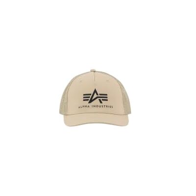 Alpha Basic Trucker Gorra, Color Beige, Arena, Talla única Alpha Basic Trucker Gorra, Color Beige, Arena, Talla única