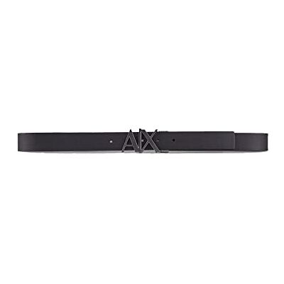 Giorgio Armani Everyday Logo Belt Cinturón para Hombre, Negro (Black/Phantom Black/Phantom 43120), 90 (Talla del fabricante: 28) Giorgio Armani Everyday Logo Belt Cinturón para Hombre, Negro (Black/Phantom Black/Phantom 43120), 90 (Talla del fabricante: 28)