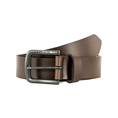 Levi's Seine Metal, Cinturón Hombre, Marrón (Dark Brown), 90 Levi's Seine Metal, Cinturón Hombre, Marrón (Dark Brown), 90