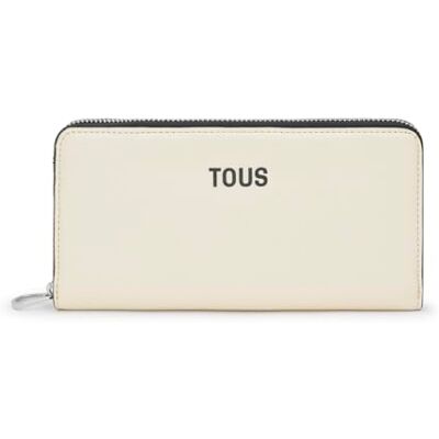 TOUS Billetera Beige, para Mujer, Medidas 10 x 19,5 x 2,50 cm, Colección New Dorp TOUS Billetera Beige, para Mujer, Medidas 10 x 19,5 x 2,50 cm, Colección New Dorp