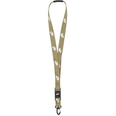 Nike Unisex Club Standard Lanyard Llavero Parachute Beige/Black/White One Size Nike Unisex Club Standard Lanyard Llavero Parachute Beige/Black/White One Size