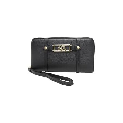 Giorgio Armani Women's Polly Classic Metal Logo Wrist Band Accessory-Travel Wallet, Black Giorgio Armani Women's Polly Classic Metal Logo Wrist Band Accessory-Travel Wallet, Black