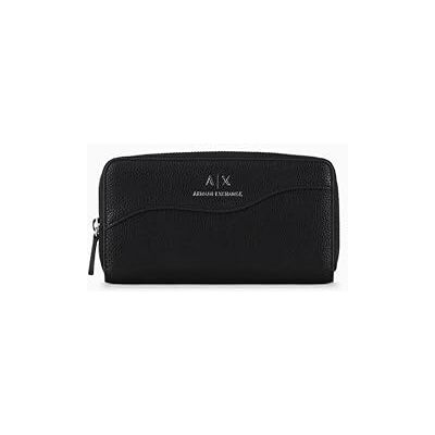 Giorgio Armani Cartera con Cremallera Alrededor, Billetera Bi-Fold para Mujer, Negro, Einheitsgröße Giorgio Armani Cartera con Cremallera Alrededor, Billetera Bi-Fold para Mujer, Negro, Einheitsgröße