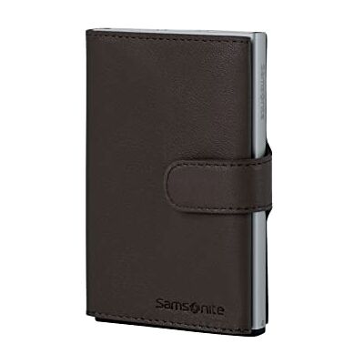Samsonite ALU Fit SLG Billetera, 10.2 cm, marrón (marrón Oscuro) Samsonite ALU Fit SLG Billetera, 10.2 cm, marrón (marrón Oscuro)