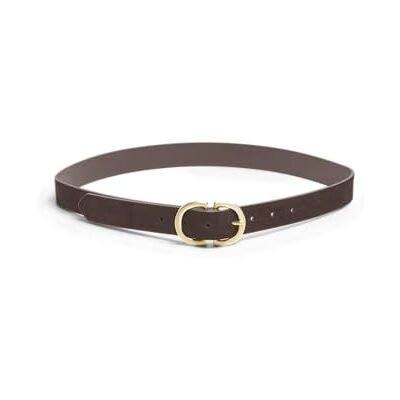 PIECES Cinturón para mujer Pcjuva Suede Jeans Belt Noos, Hot Fudge, numeric_85 PIECES Cinturón para mujer Pcjuva Suede Jeans Belt Noos, Hot Fudge, numeric_85