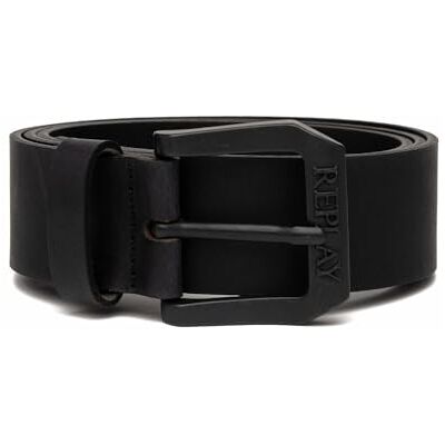 Replay Cinturón de piel para hombre, negro (Black 098), 95 cm Replay Cinturón de piel para hombre, negro (Black 098), 95 cm