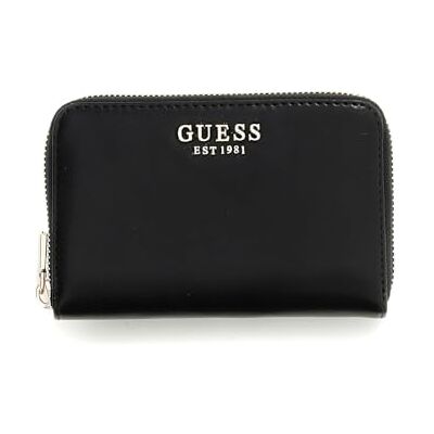 GUESS Cartera Mediana con Cremallera Laurel II, Negra, Talla única, Cartera Laurel Mediana con Cremallera GUESS Cartera Mediana con Cremallera Laurel II, Negra, Talla única, Cartera Laurel Mediana con Cremallera