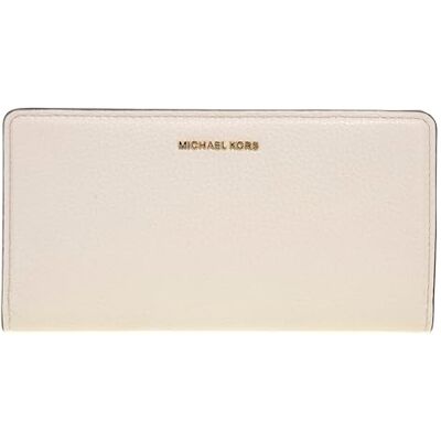 Michael Kors LG Slim Snap Wallet LT Cream One Size Michael Kors LG Slim Snap Wallet LT Cream One Size