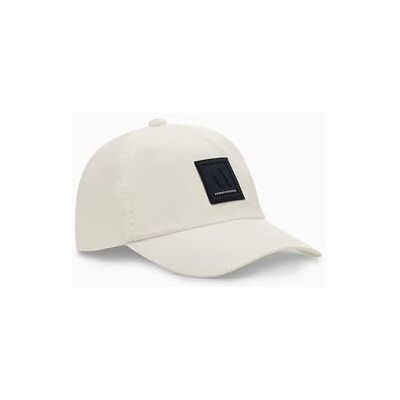Giorgio Armani Gorra de béisbol para Hombre con Visera Curvada en Tono Frontal, Blanco, Talla única Giorgio Armani Gorra de béisbol para Hombre con Visera Curvada en Tono Frontal, Blanco, Talla única