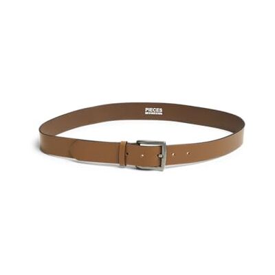 PIECES Pcnady Leather Jeans Belt Noos, Cinturón Mujer, Marrón (Cognac), 95 cm PIECES Pcnady Leather Jeans Belt Noos, Cinturón Mujer, Marrón (Cognac), 95 cm