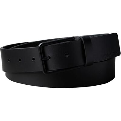 Calvin Cinturón Hombre Warmth Buckle Smooth 3,5 cm con hebilla rectangular, Negro (Black/Matte Black), 95 cm Calvin Cinturón Hombre Warmth Buckle Smooth 3,5 cm con hebilla rectangular, Negro (Black/Matte Black), 95 cm