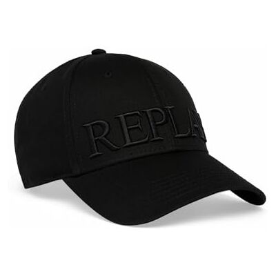 Replay Gorra de béisbol unisex de algodón, color negro (Total Black 998), talla única Replay Gorra de béisbol unisex de algodón, color negro (Total Black 998), talla única