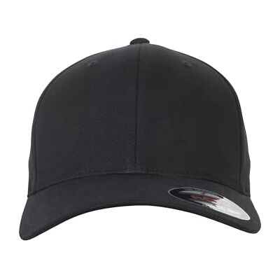 Flexfit Gorra de Sarga cepillada Unisex, Negro, L-XL Flexfit Gorra de Sarga cepillada Unisex, Negro, L-XL