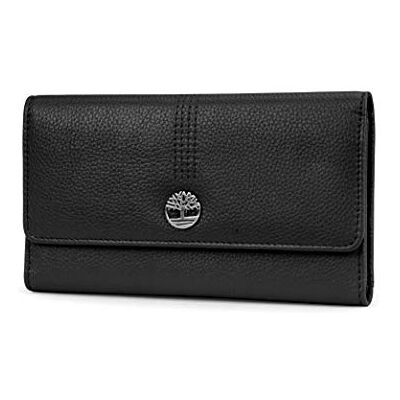 Timberland Organizador de Piel con Solapa RFID para Mujer, Talla única, Negro (borras), Talla única Timberland Organizador de Piel con Solapa RFID para Mujer, Talla única, Negro (borras), Talla única