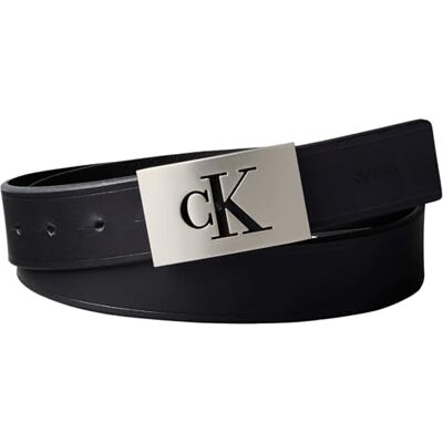 Calvin HombresSsnl Mono Placa 35 mm Fija Belts, Negro, 100 Calvin HombresSsnl Mono Placa 35 mm Fija Belts, Negro, 100