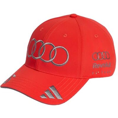 Adidas Unisex Adulto Audi Revolut F1 Team Gabriel Bortoleto Cap Hat, hi-Res Red, M-L Adidas Unisex Adulto Audi Revolut F1 Team Gabriel Bortoleto Cap Hat, hi-Res Red, M-L