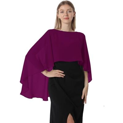 Hotshawl Cape001 Chal tipo Pashmina de gasa para mujer, One Size Hotshawl Cape001 Chal tipo Pashmina de gasa para mujer, One Size