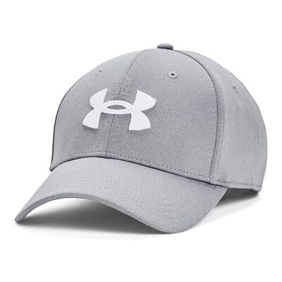 Under Armour Men's Blitzing Low Stretch Fit Cap Steel / / White L/XL Under Armour Men's Blitzing Low Stretch Fit Cap Steel / / White L/XL