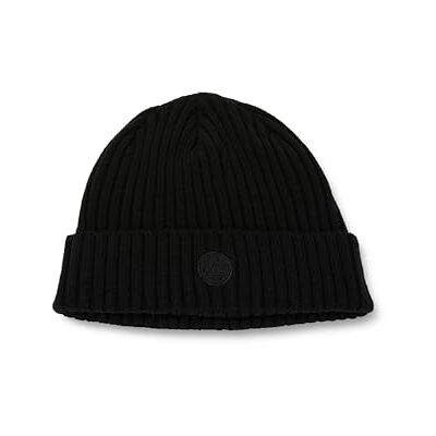 Timberland Men's Ribbed Watch Cap with Logo Patch, Black, One Size Timberland Men's Ribbed Watch Cap with Logo Patch, Black, One Size