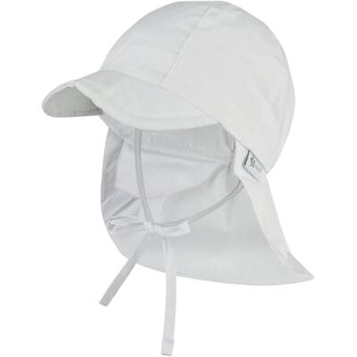 Sterntaler Sombrero con Protección De Cervicales Sombrero, Unisex bebé, Blanco (Weiss 500), 49 (Tamaño del Fabricante:49) Sterntaler Sombrero con Protección De Cervicales Sombrero, Unisex bebé, Blanco (Weiss 500), 49 (Tamaño del Fabricante:49)